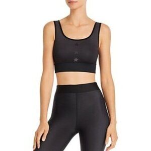 Cor Womens Ombre Stars Scoop Neck Sports Bra XS Black Poly/Nylon/Lycra/Spandex